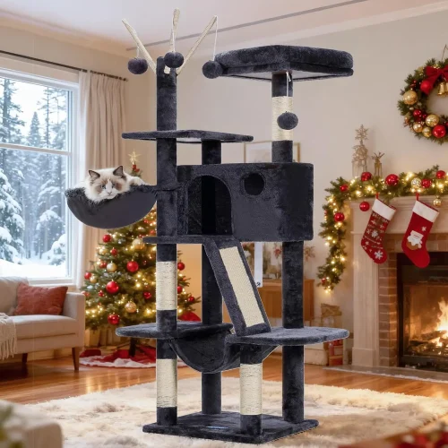 53-Inch Cat Tower With Condo