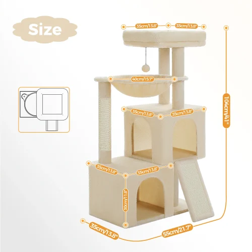 Large Multi-level Indoor Cat Tree